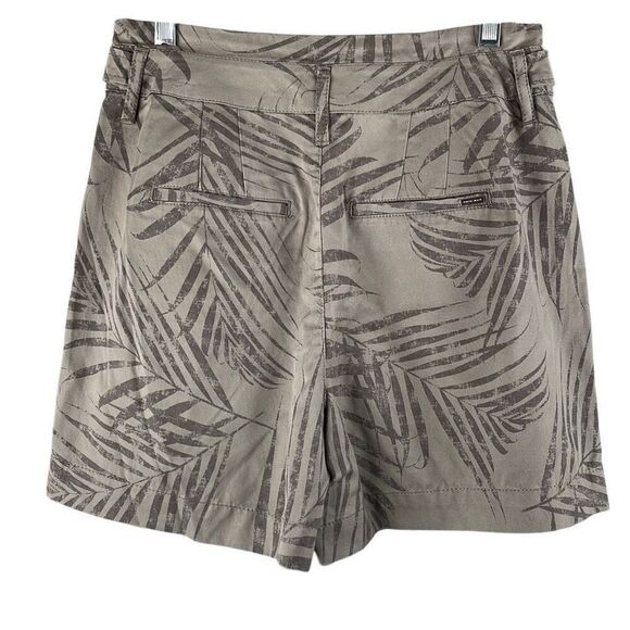WHBM High Rise Short Khaki Tropical Print 4 - Picture 2 of 13